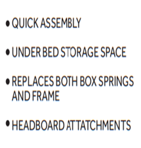 Elevations Standard Storage Bed Frame*